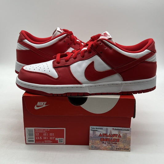 Size 12 - Nike Dunk Retro SP Low St. John's Red White Leather (CU1727-100)