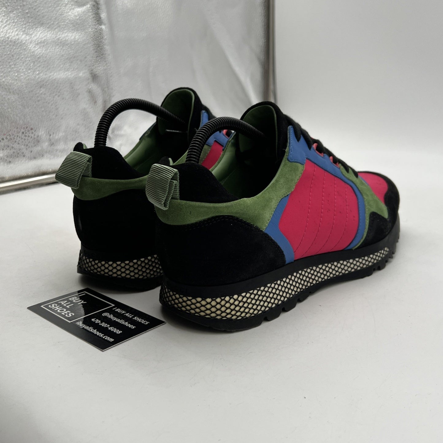 Size 8G - Gucci Multicolor Suede and Nylon Icaro Sneakers