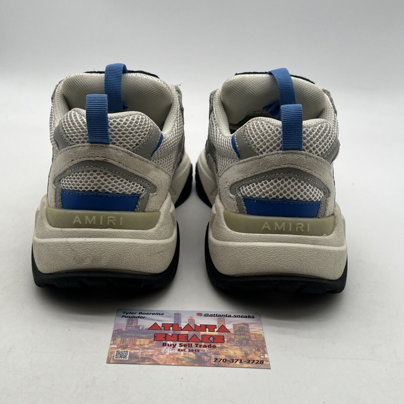 Size 9 - Amiri Bone Runner Sneaker Blue/White