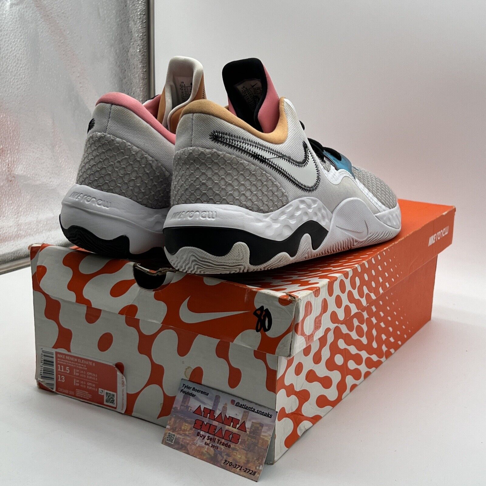 Size 11.5 - Nike Space Jam x Renew Elevate 2 Hares Grey Black (CW3406-505)
