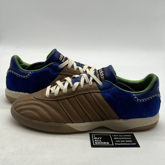 Size 12 - adidas Wales Bonner x Samba Millennium Nappa Pack - Brown Royal Blue