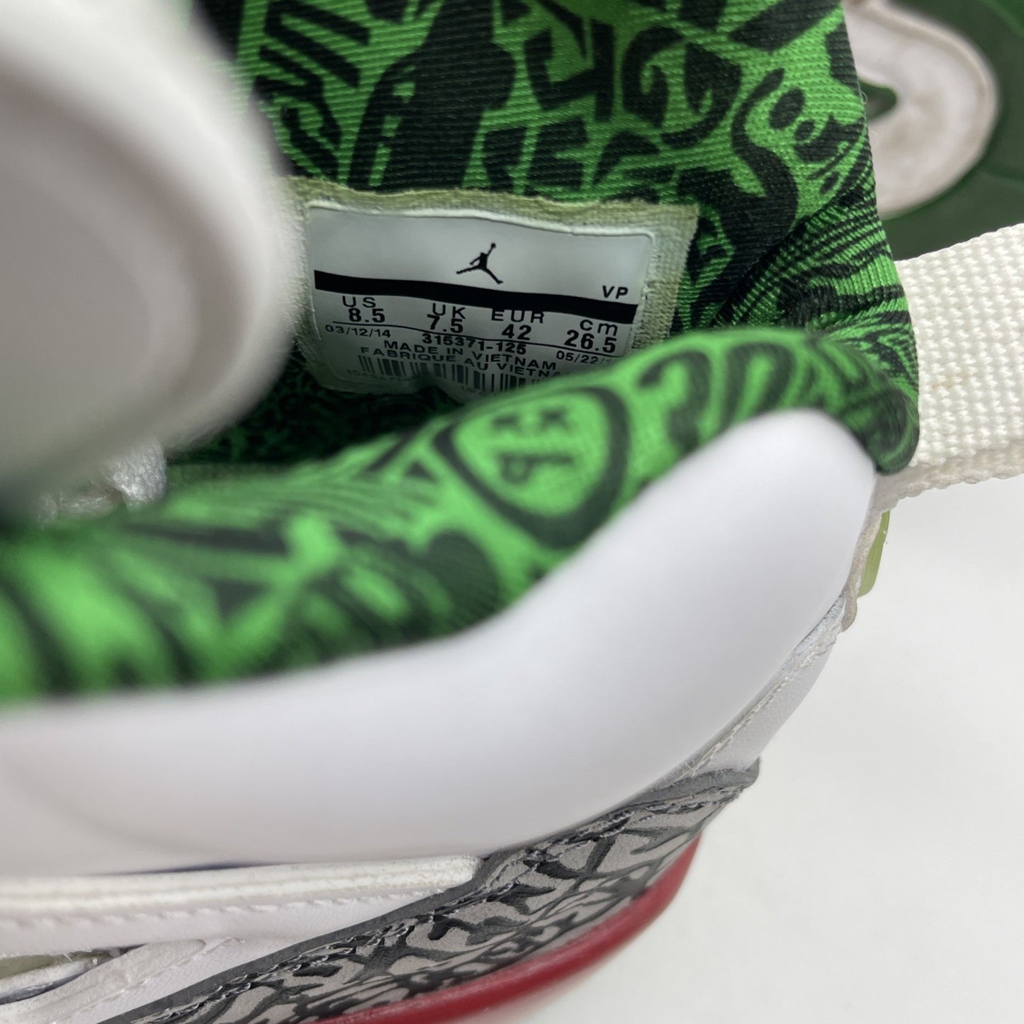 Size 8.5 - Jordan Spizike 2014 OG White Great Suede Leather (315371-125)