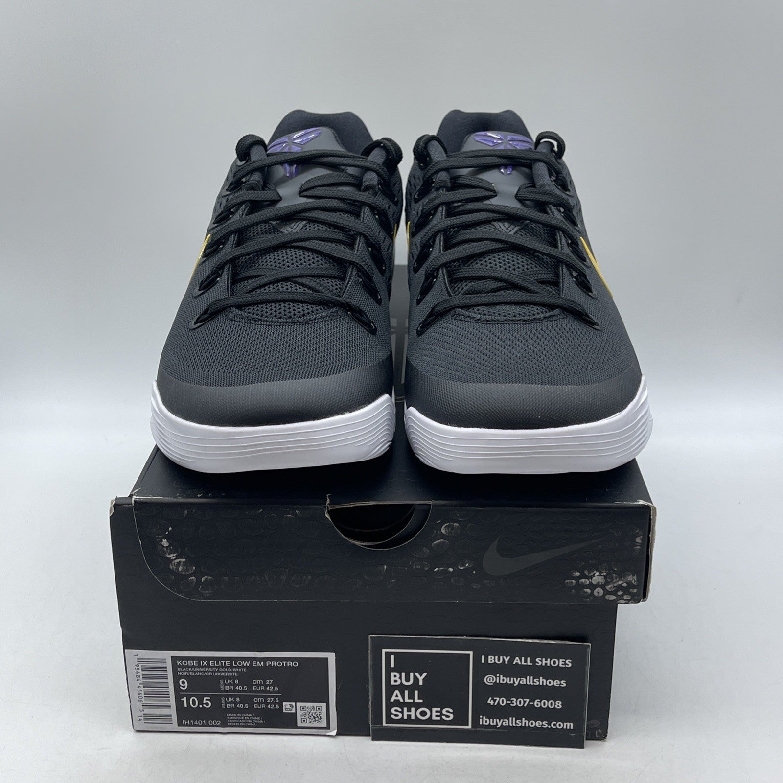 Size 9 - Nike Kobe 9 EM Protro TB Lakers Away (IH1401-002)
