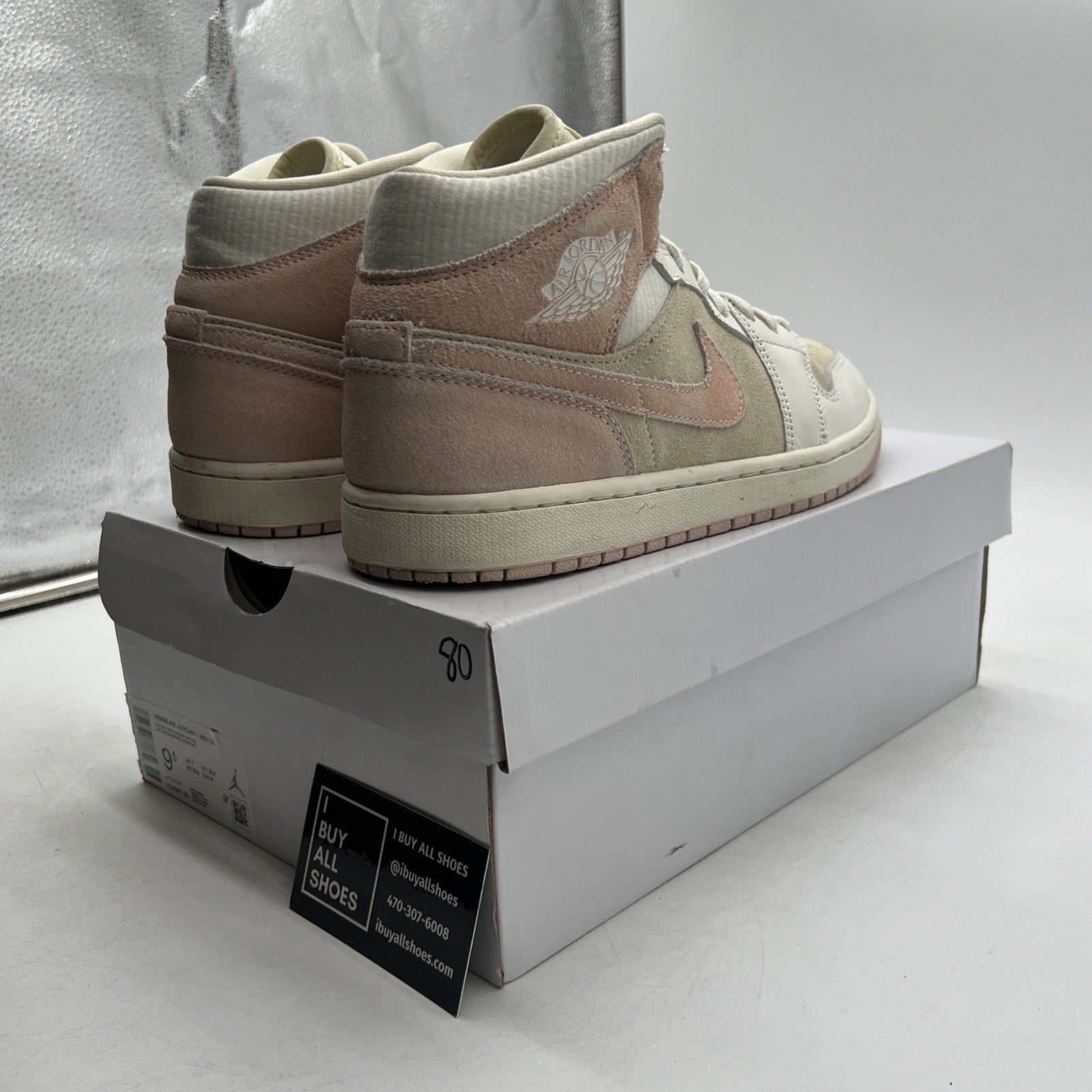 Size 9.5 - Air Jordan 1 SE Mid Seersucker W (FQ1926-161)