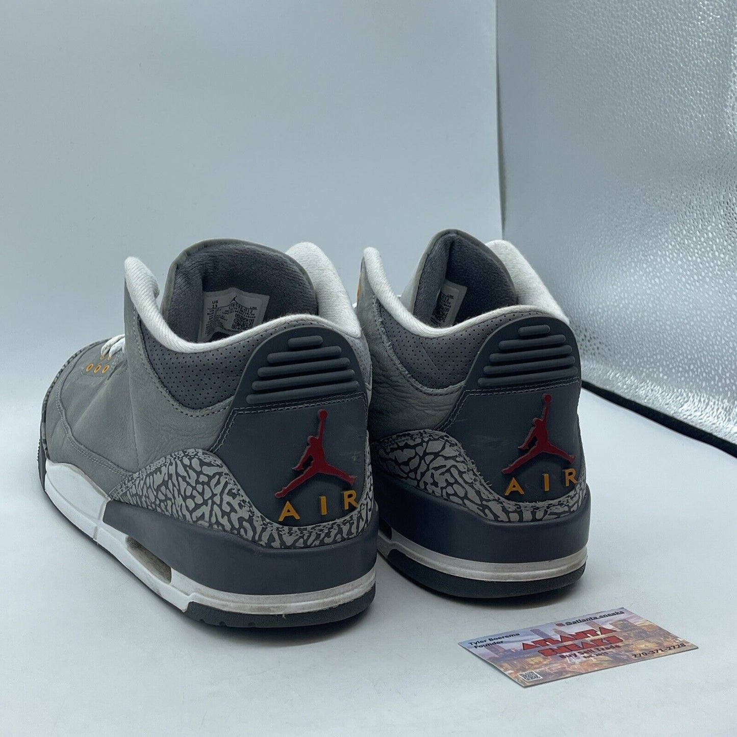 Size 13 - Jordan 3 Retro Mid Cool Grey White Black Red Orange (CT8532-012)