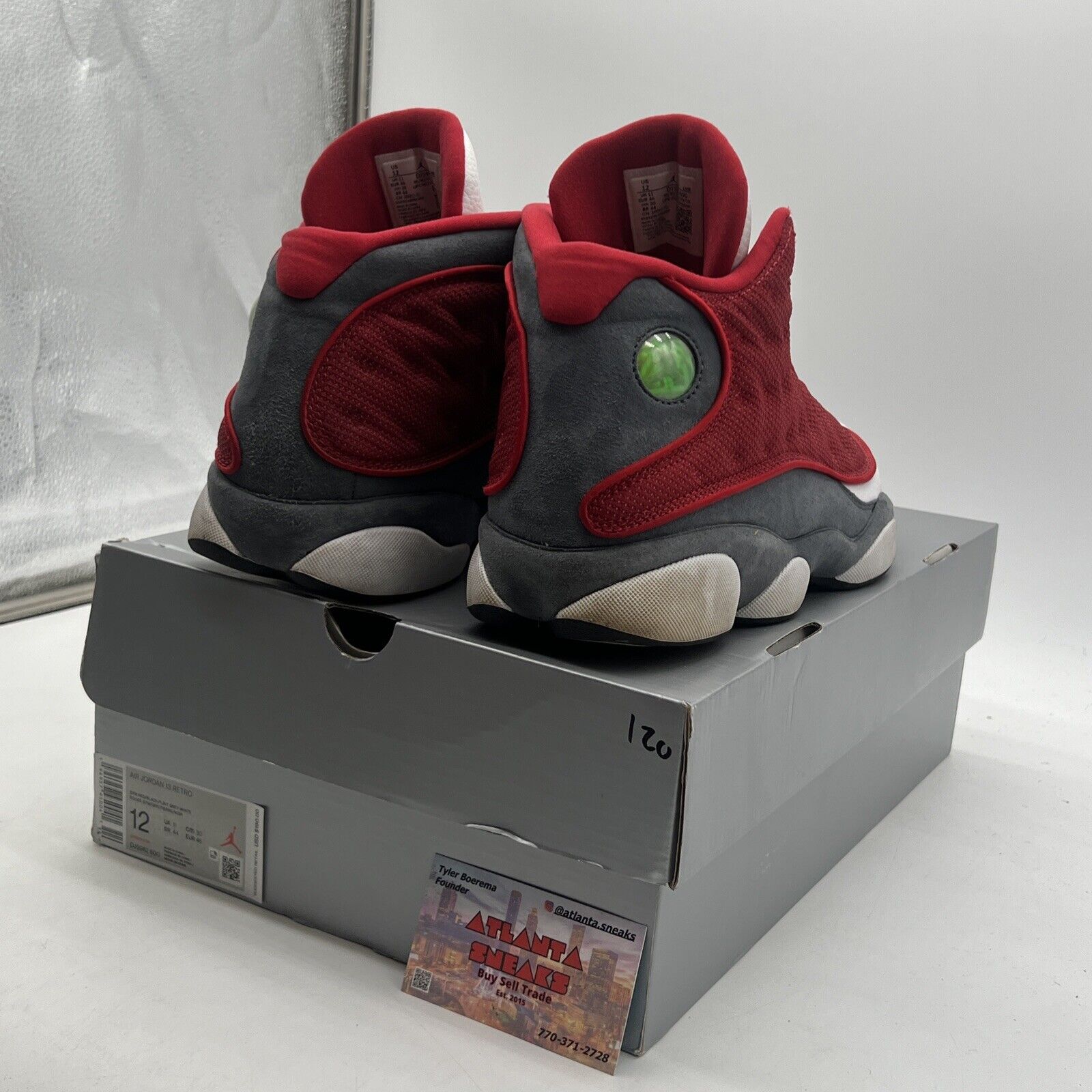 Size 12 - Jordan 13 Red/White - White Red Grey Suede (DJ5982-600)