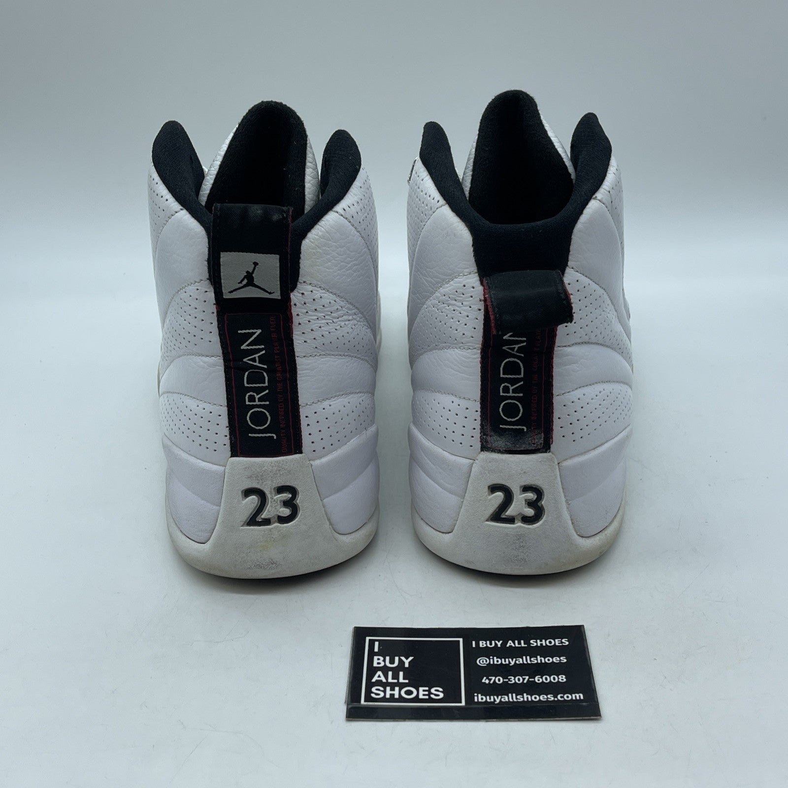 Size 13 - Air Jordan 12 Retro Rising Sun White Black Leather (130690-163)