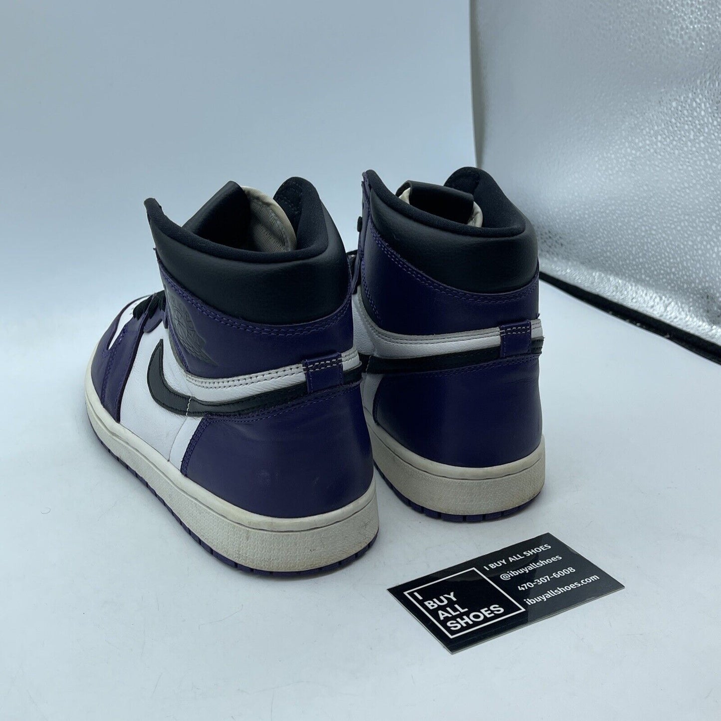 Size 9.5 - Jordan 1 Retro OG High Court Purple 2.0 White Black (555088-500)