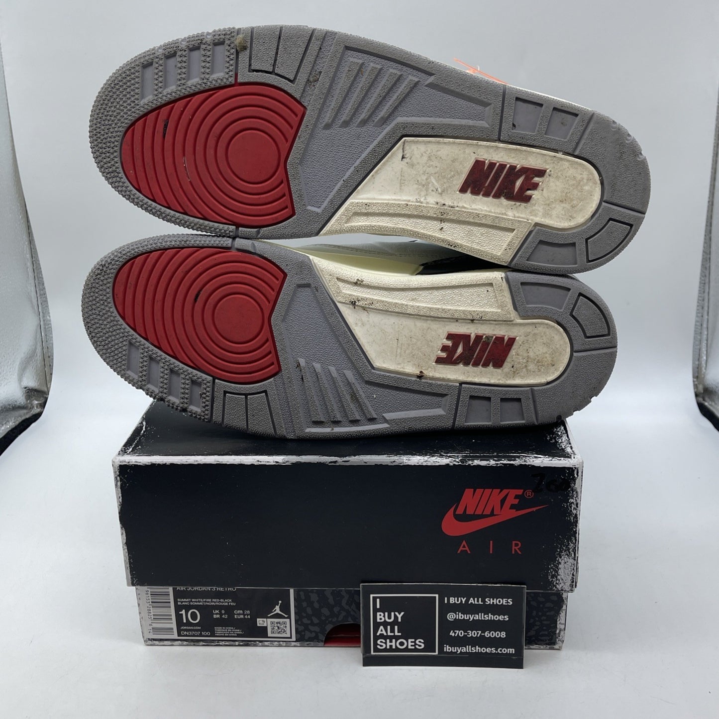 Size 10 - Jordan 3 Retro Mid White Cement Reimagined Grey Suede (DN3707-100)