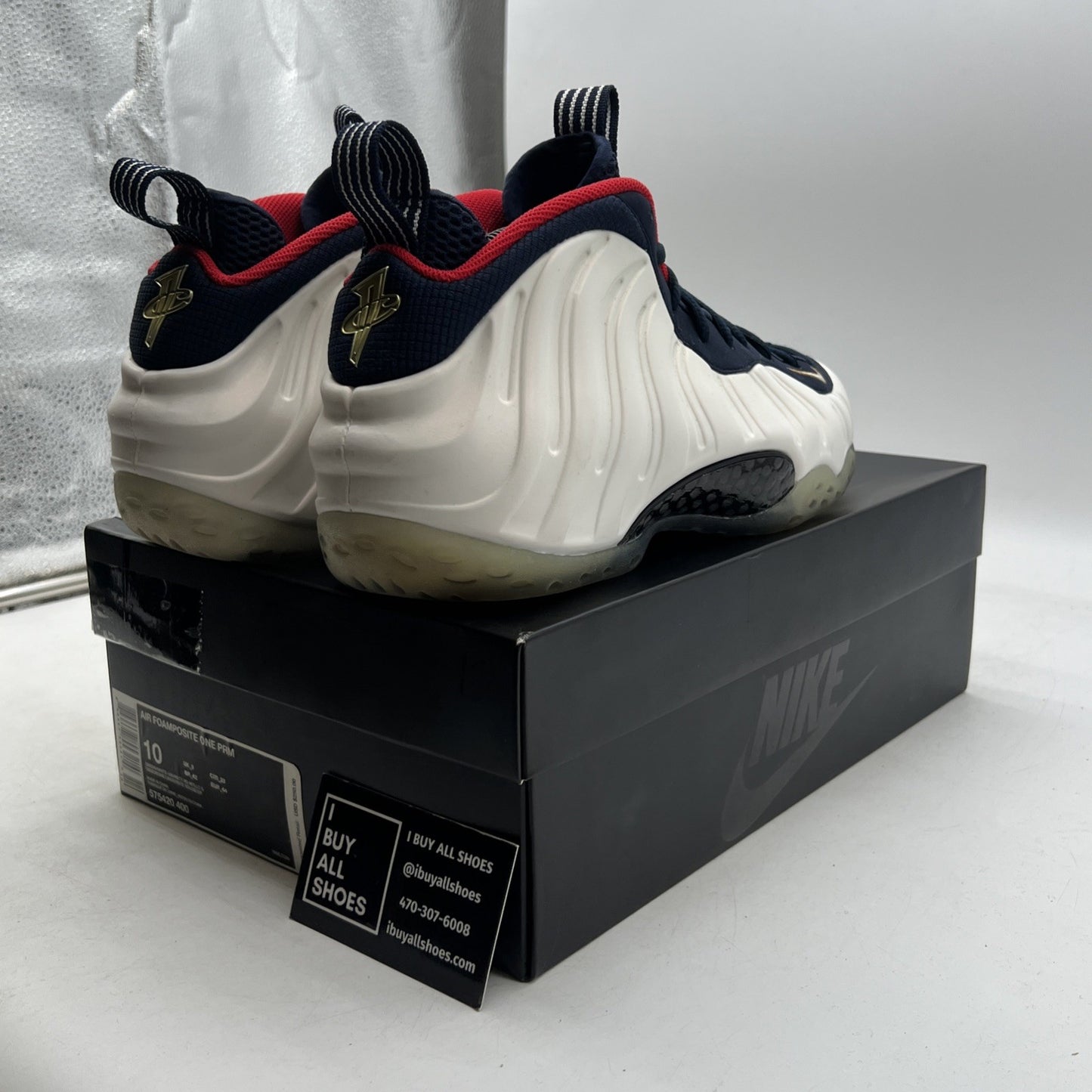 Size 10 - Nike Air Foamposite One PRM Olympic (575420-400)