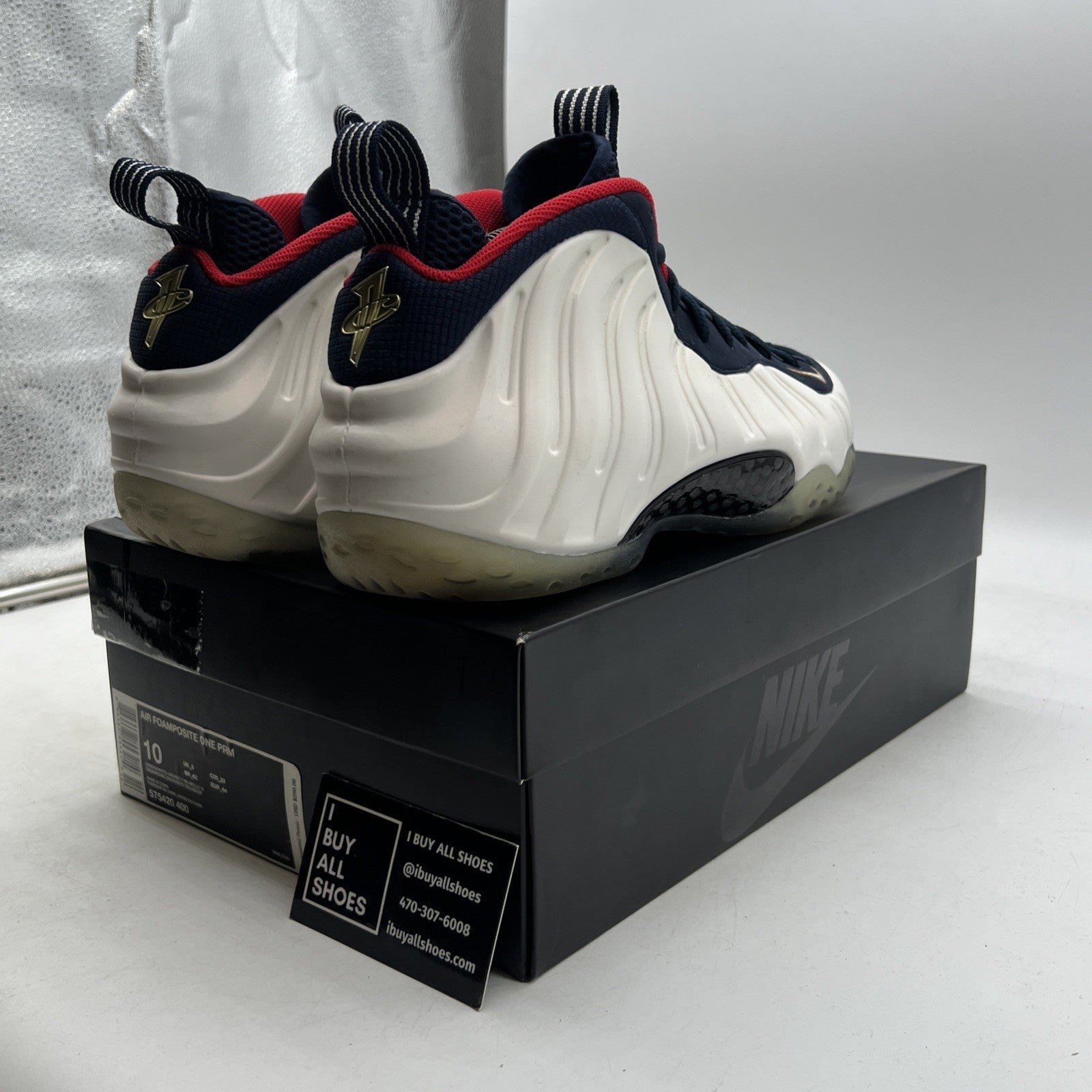 Size 10 - Nike Air Foamposite One PRM Olympic (575420-400)