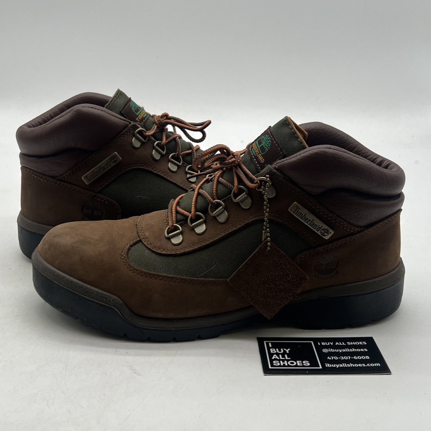 Size 10 - Men's Timberland Field Waterproof Mid Boots TB-0A18A6-D47 Brown Nubuck