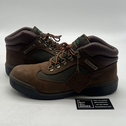 Size 10 - Men's Timberland Field Waterproof Mid Boots TB-0A18A6-D47 Brown Nubuck