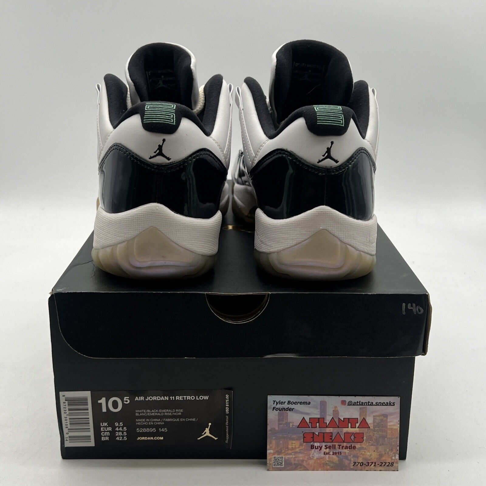 Size 10.5 - Air Jordan 11 Retro Low Emerald (528895-145)