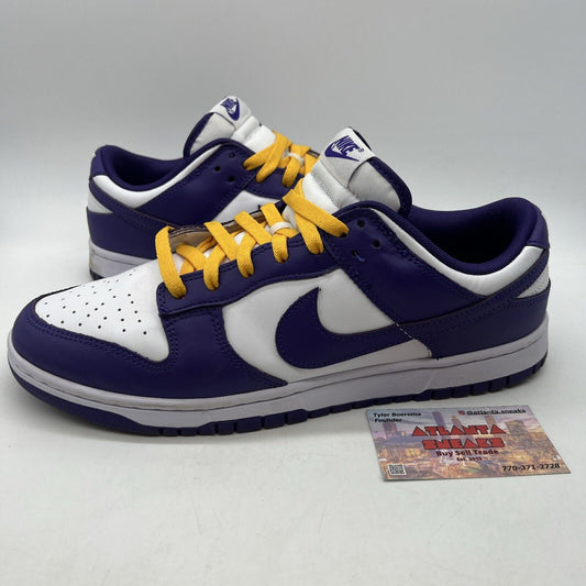 Size 11.5 - Nike Dunk Low Retro Court Purple 2022 White Leather (DD1391-104)