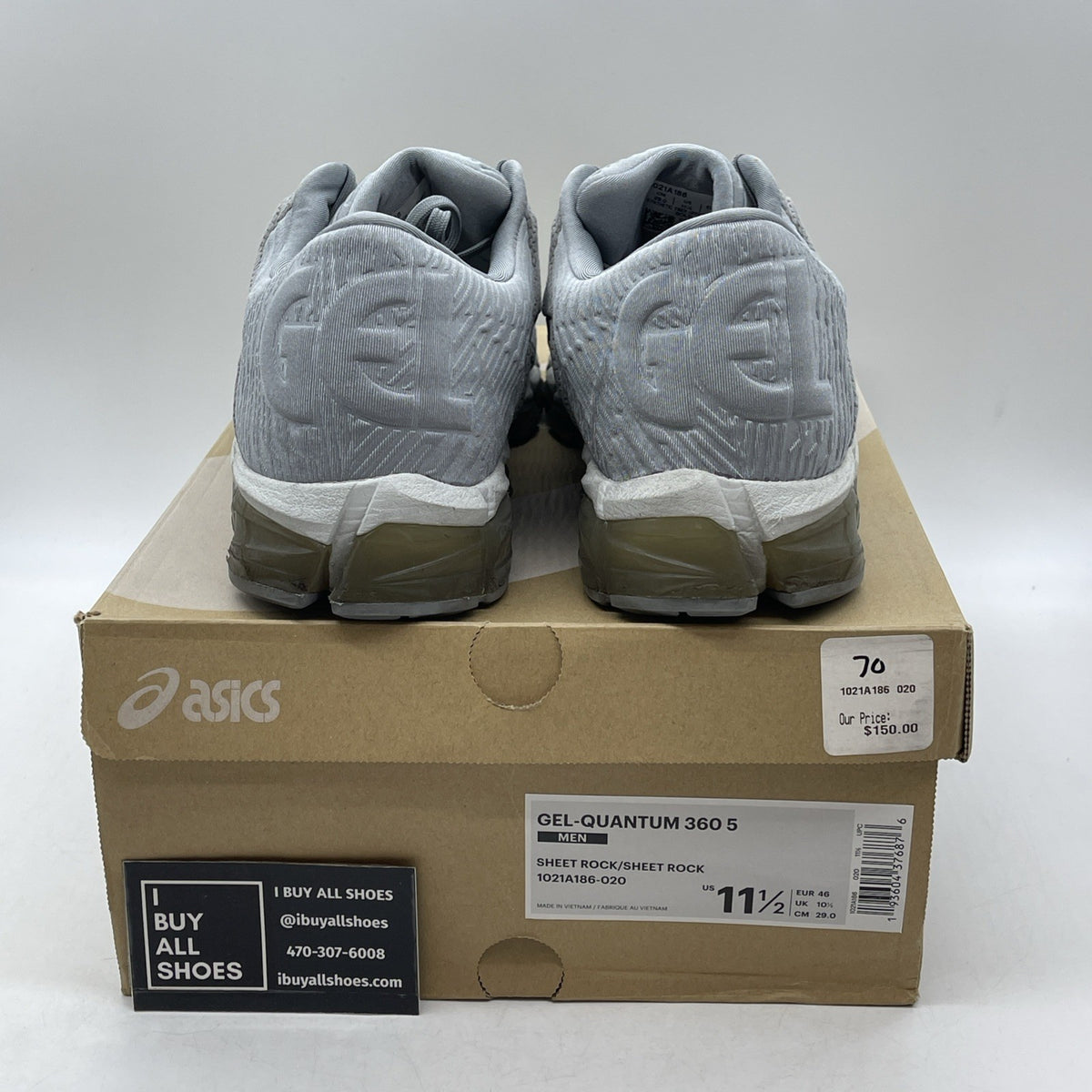Size 11.5 - Asics Gel Quantum 360 5 Sheet Rock (18051462253)
