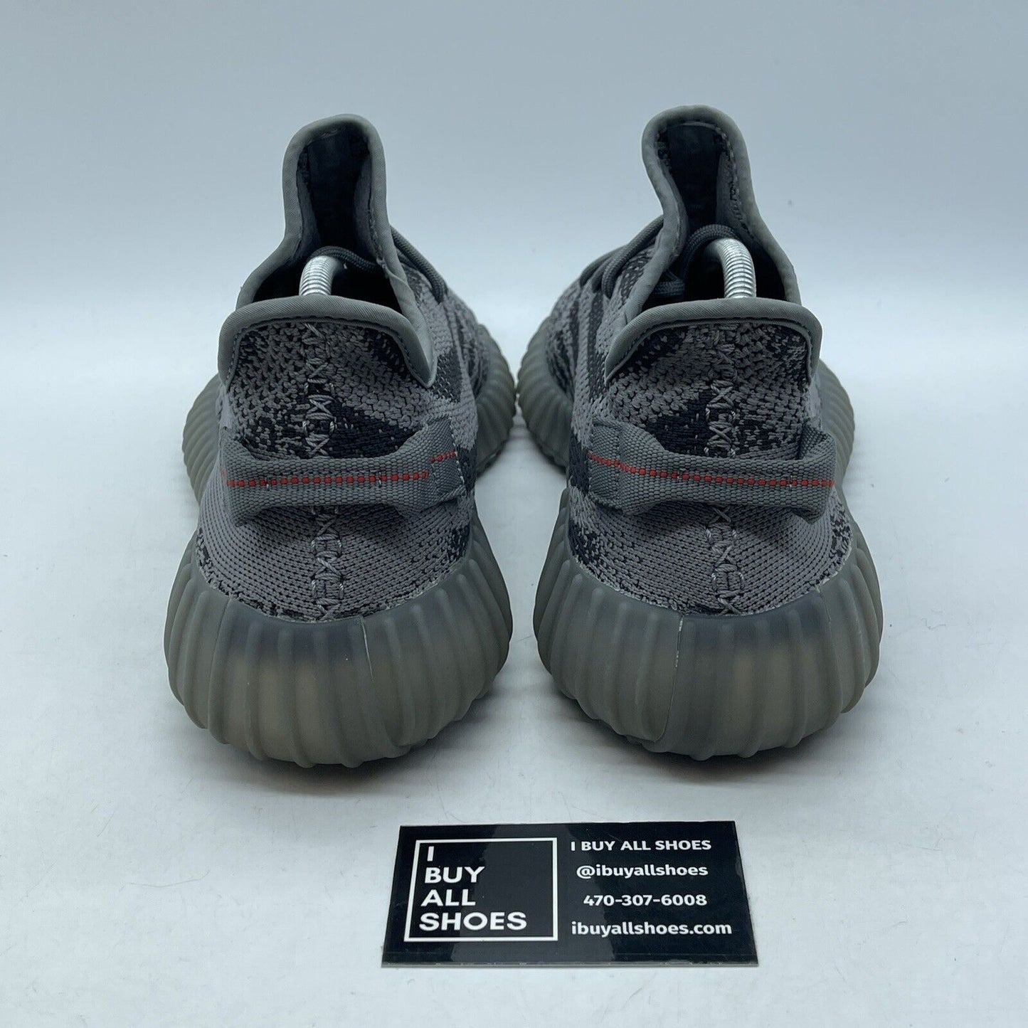 Size 10.5 - adidas Yeezy Boost 350 V2 Low Beluga 2.0 Grey Red Suede (AH2203)