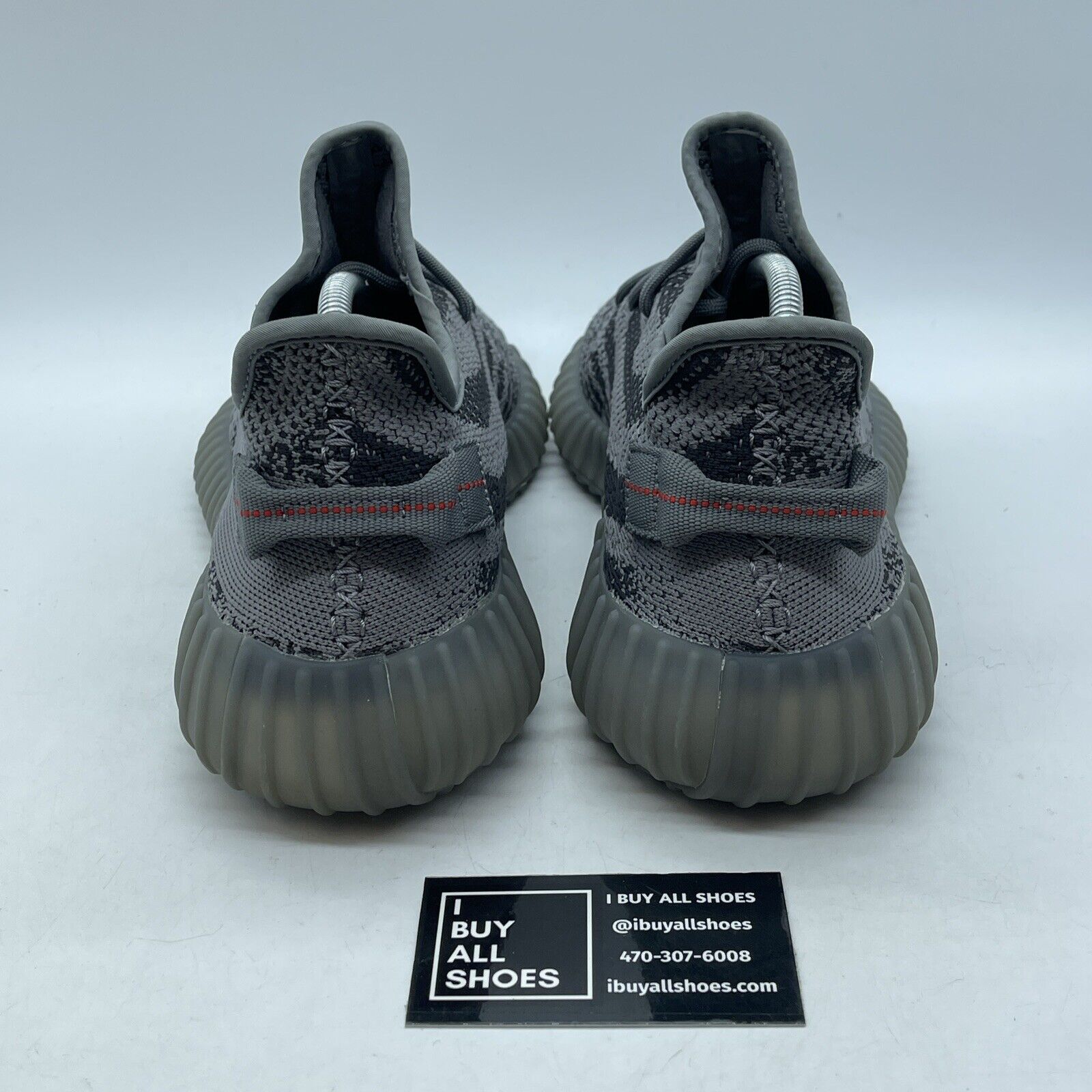 Size 10.5 - adidas Yeezy Boost 350 V2 Low Beluga 2.0 Grey Red Suede (AH2203)