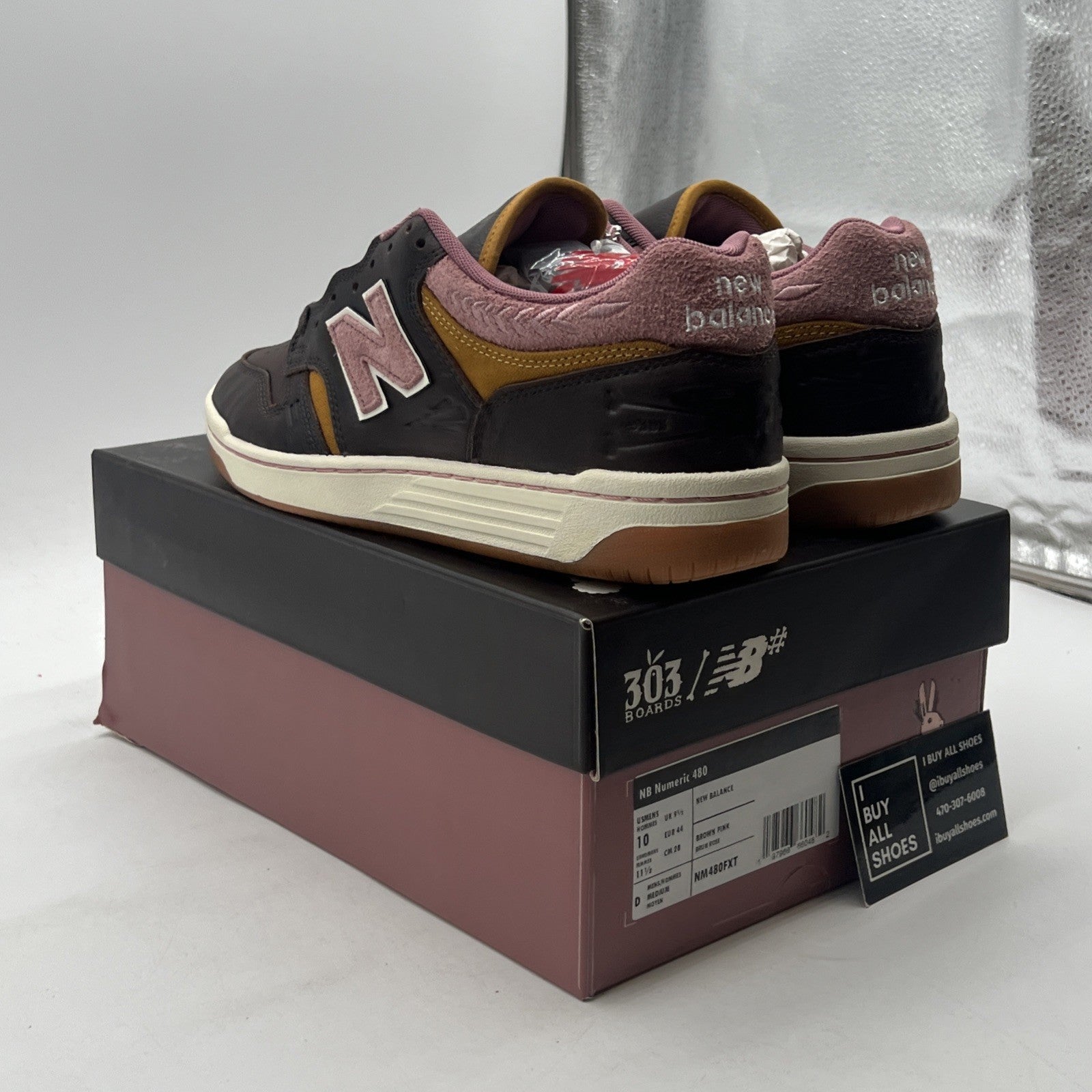 Size 10 - New Balance 303 Boards x Jeremy Fish x Numeric 480 Silly Pink Bunnies