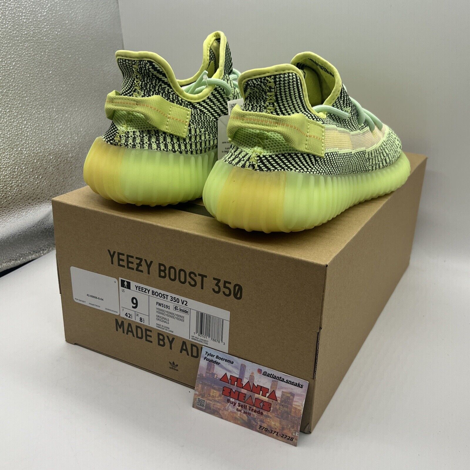 Size 9 - adidas Yeezy Boost 350 V2 Yeezreel Non-Reflective Brand New Og All DS