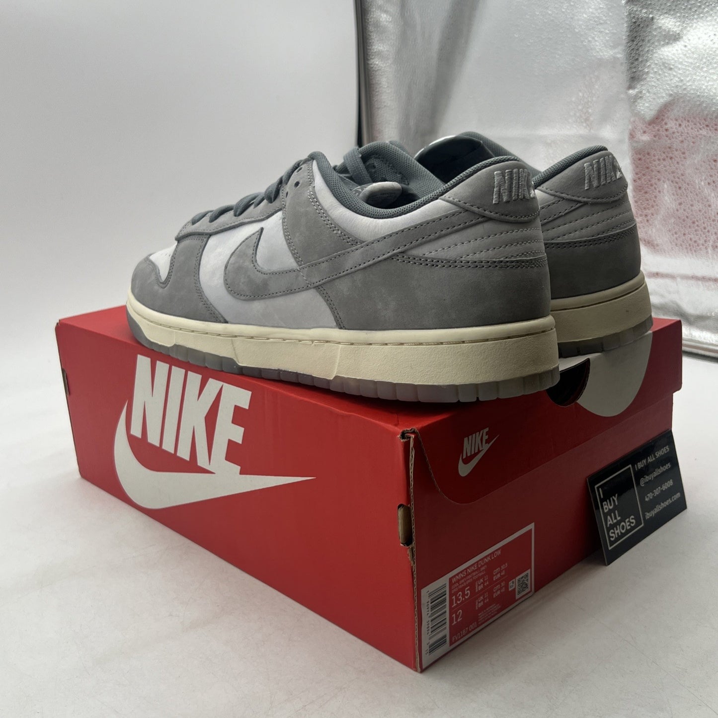 Size 13.5 - Nike Dunk Low Cool Grey W (FV1167-001)
