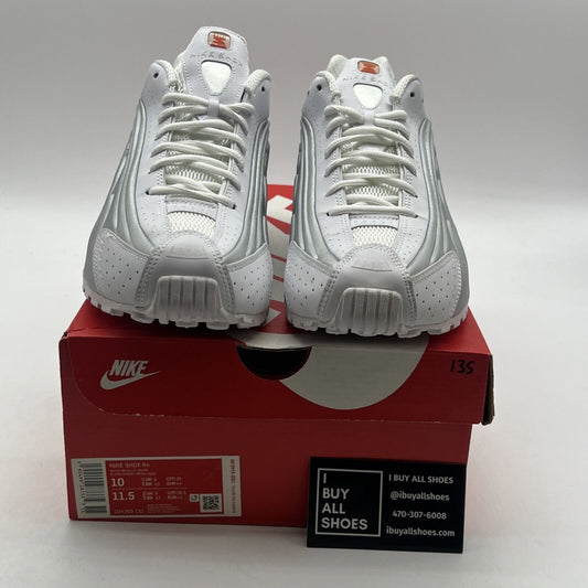 Size 10 - Nike Shox R4 White Metallic (104265-131)