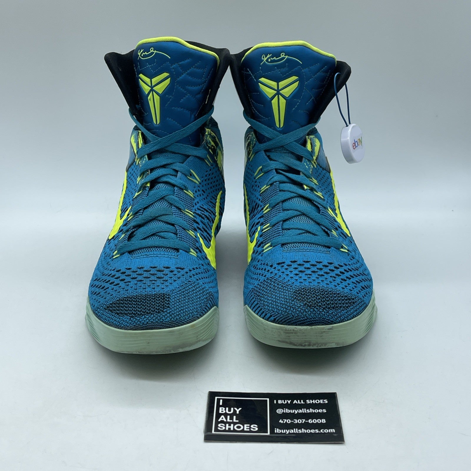 Size 10 - Nike Kobe 9 Elite Perspective Blue Red Black Suede (630847-400)
