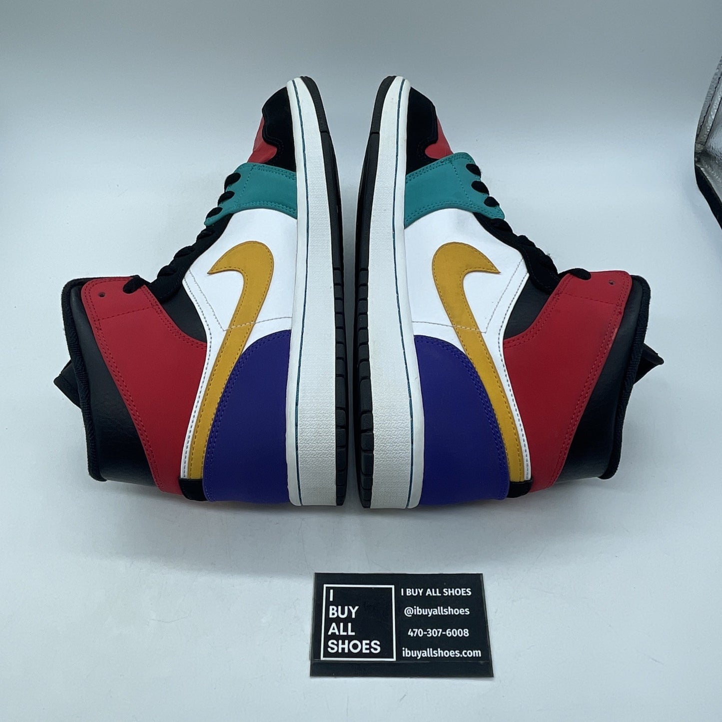 Size 11 - Air Jordan 1 Mid Multi-Color Suede Leather (554724-125)