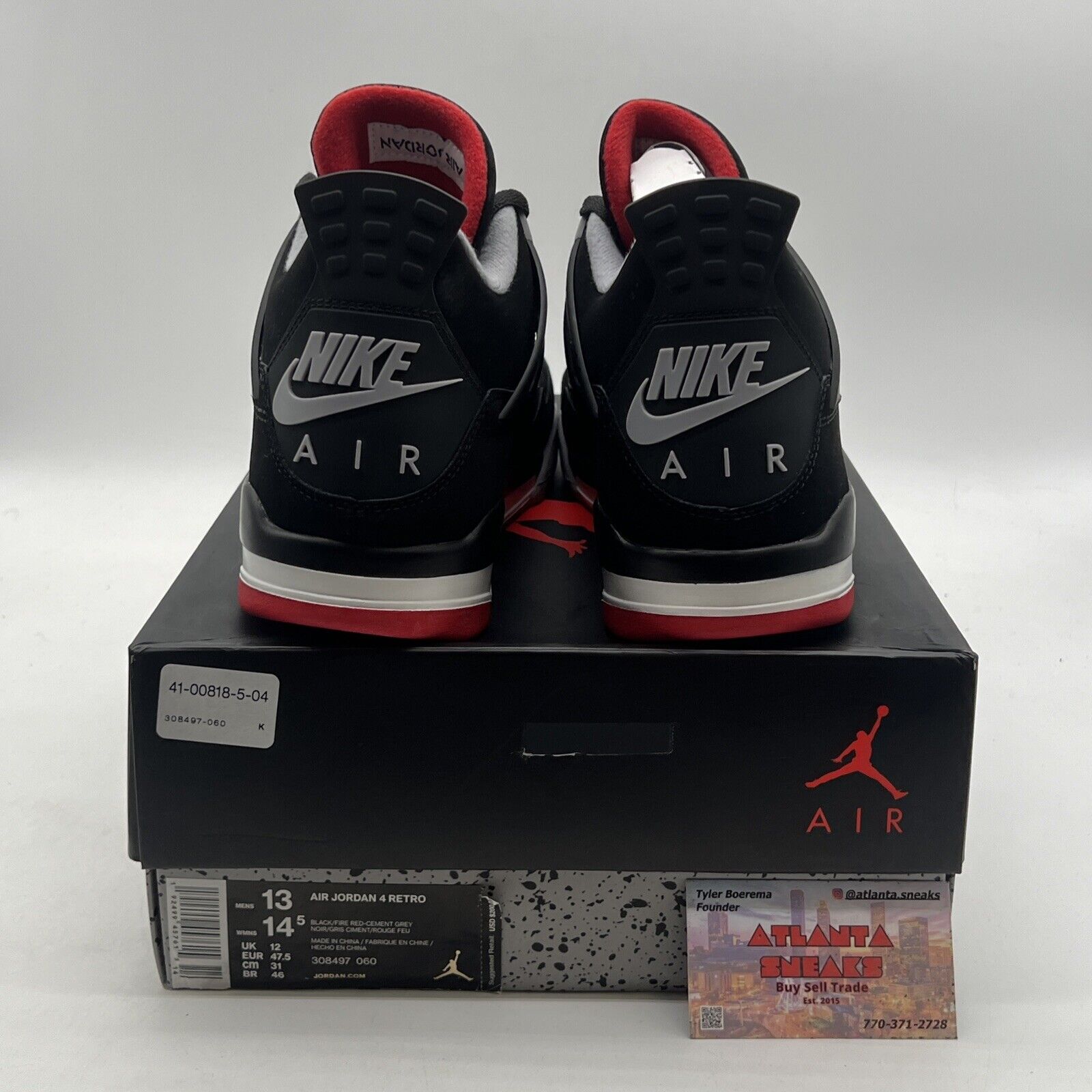 Size 13 - Air Jordan 4 Retro OG Mid Bred 2019 (308497-060)