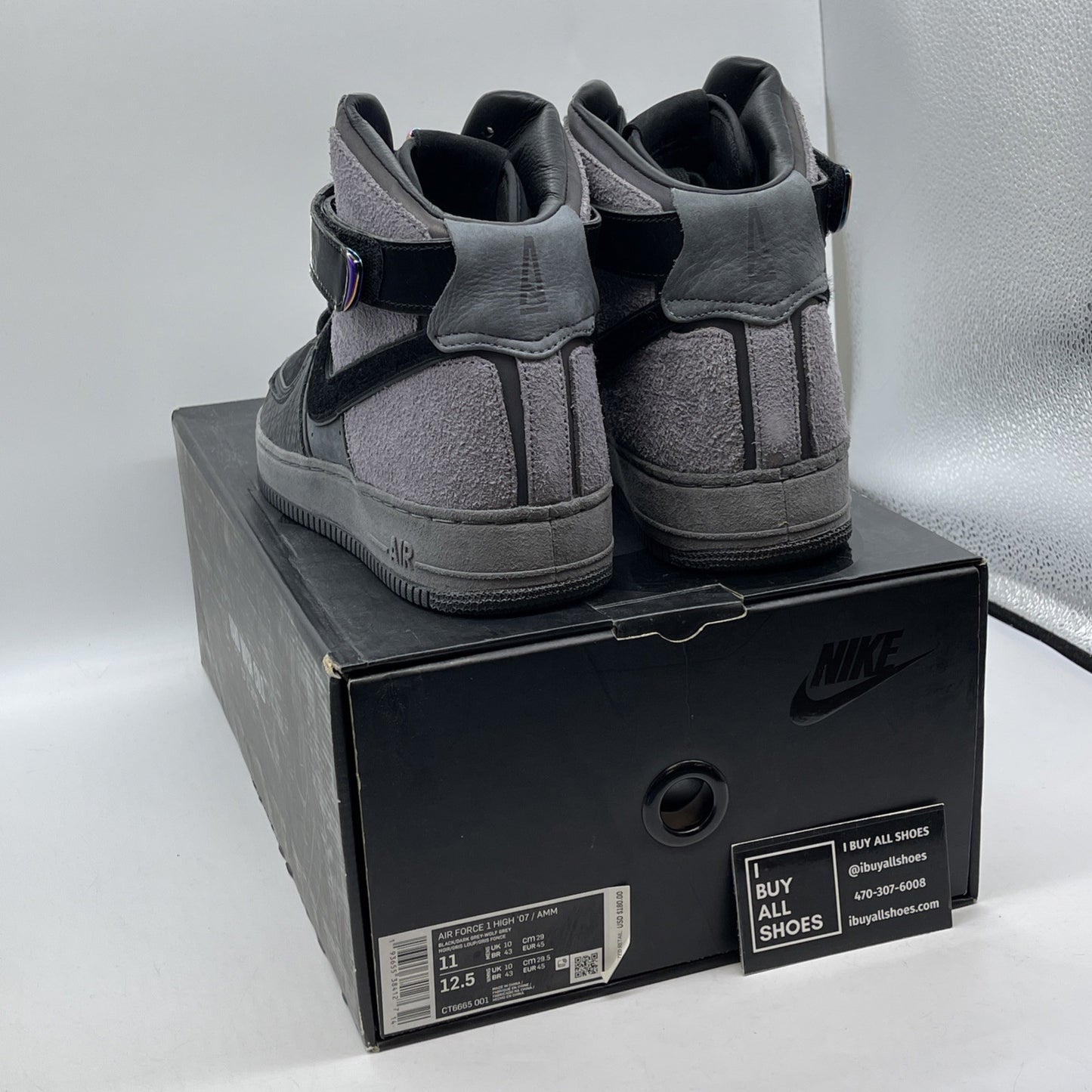 Size 11 - Nike A Ma Maniére x Air Force 1 High Hand Wash Cold (CT6665-001)