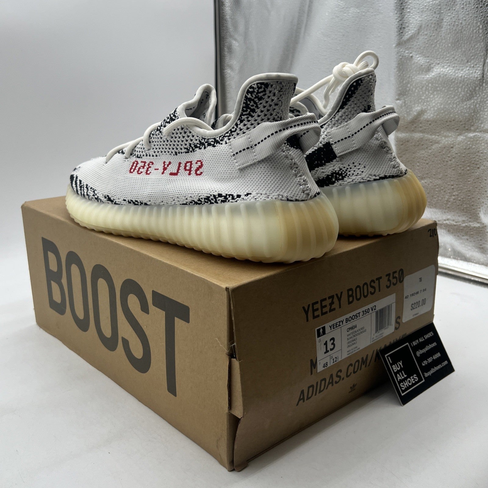 Size 13 - adidas Yeezy Boost 350 V2 Low Zebra (CP9654)