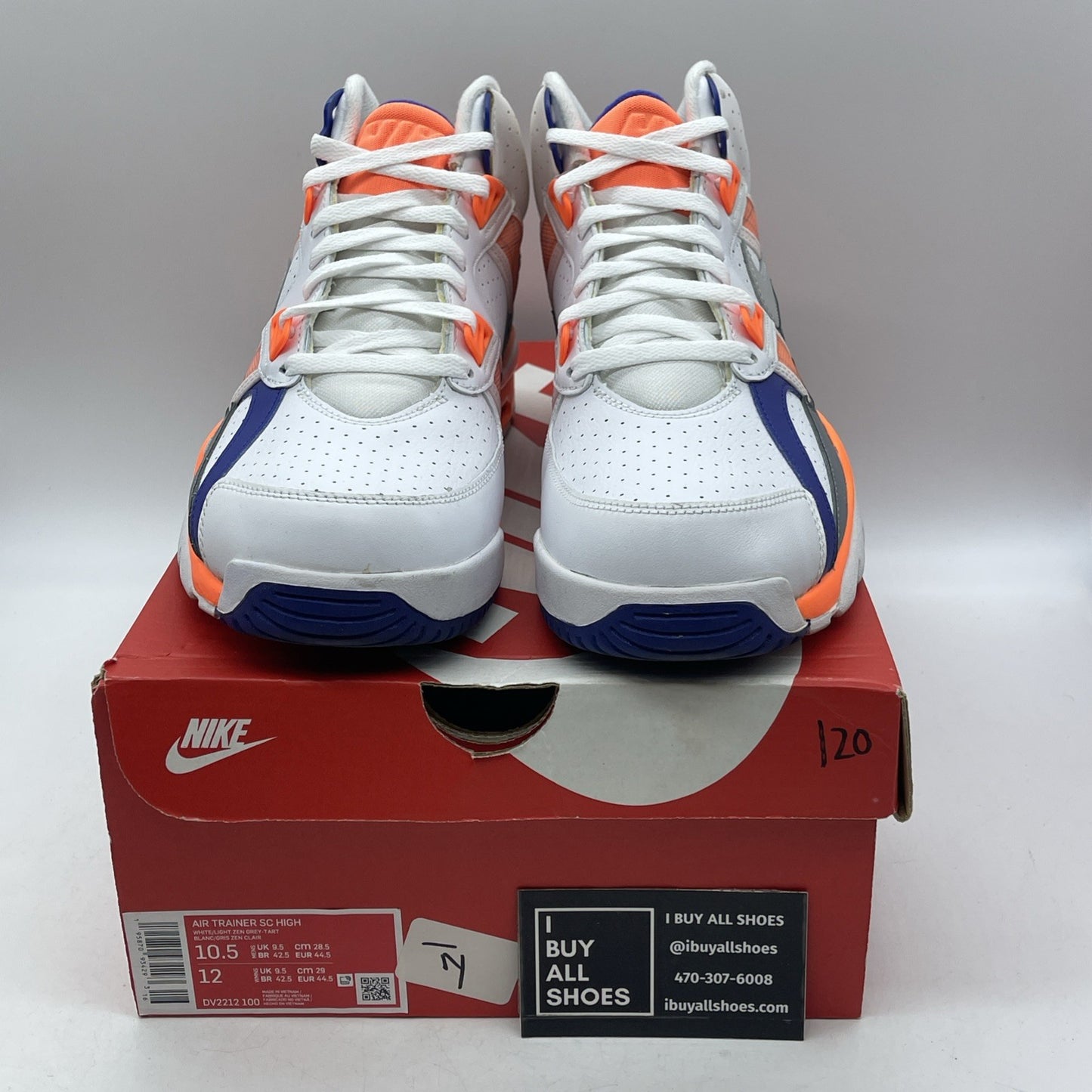 Size 10.5 - Nike Air Trainer SC High Auburn (DV2212-100)