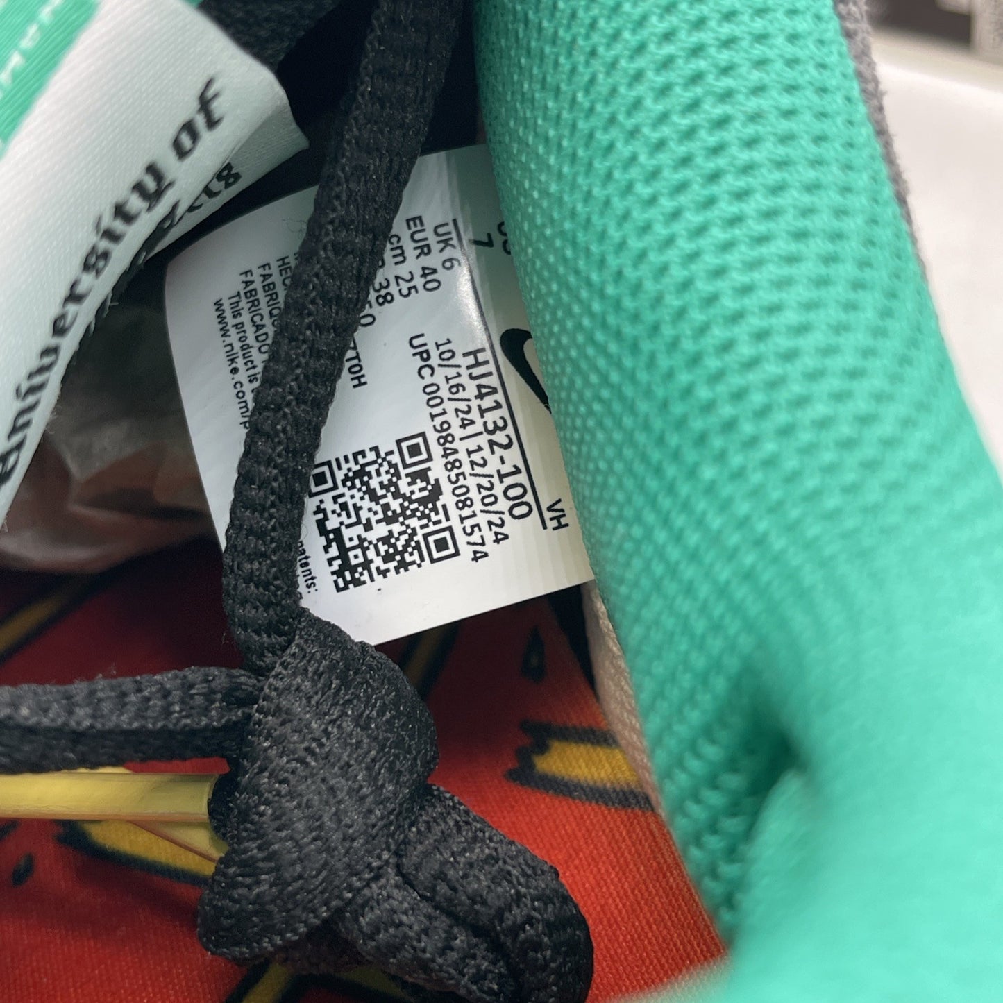 Size 7 - CSEF x Nike Dunk SB Low White Clear Emerald (HJ4132-100)