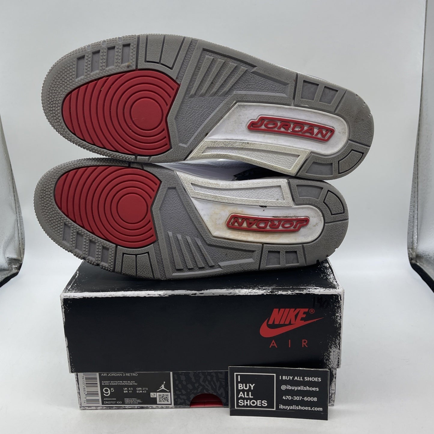 Size 9.5 - Air Jordan 3 Retro Mid White Cement Reimagined (DN3707-100)