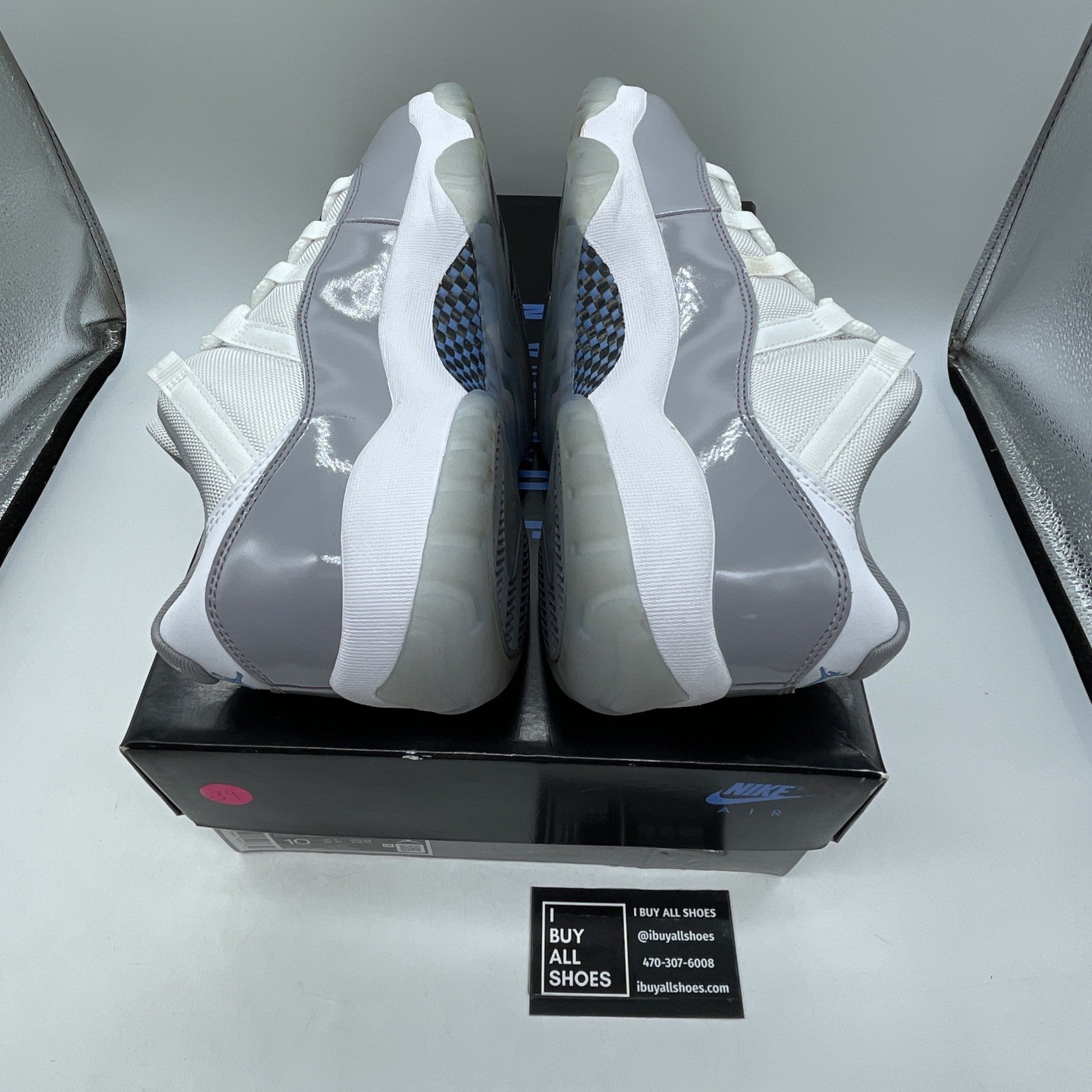 Size 10 - Air Jordan 11 Retro Low Cement Grey White Leather (AV2187-140)