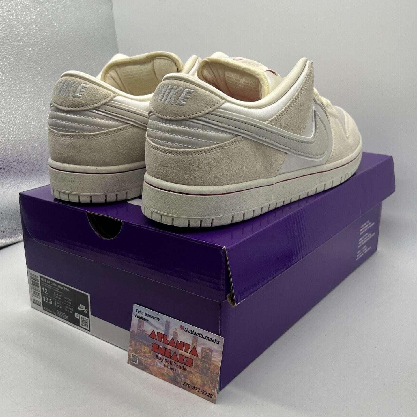 Size 12 - Nike Dunk Premium SB Low City of Love Collection - Coconut Milk