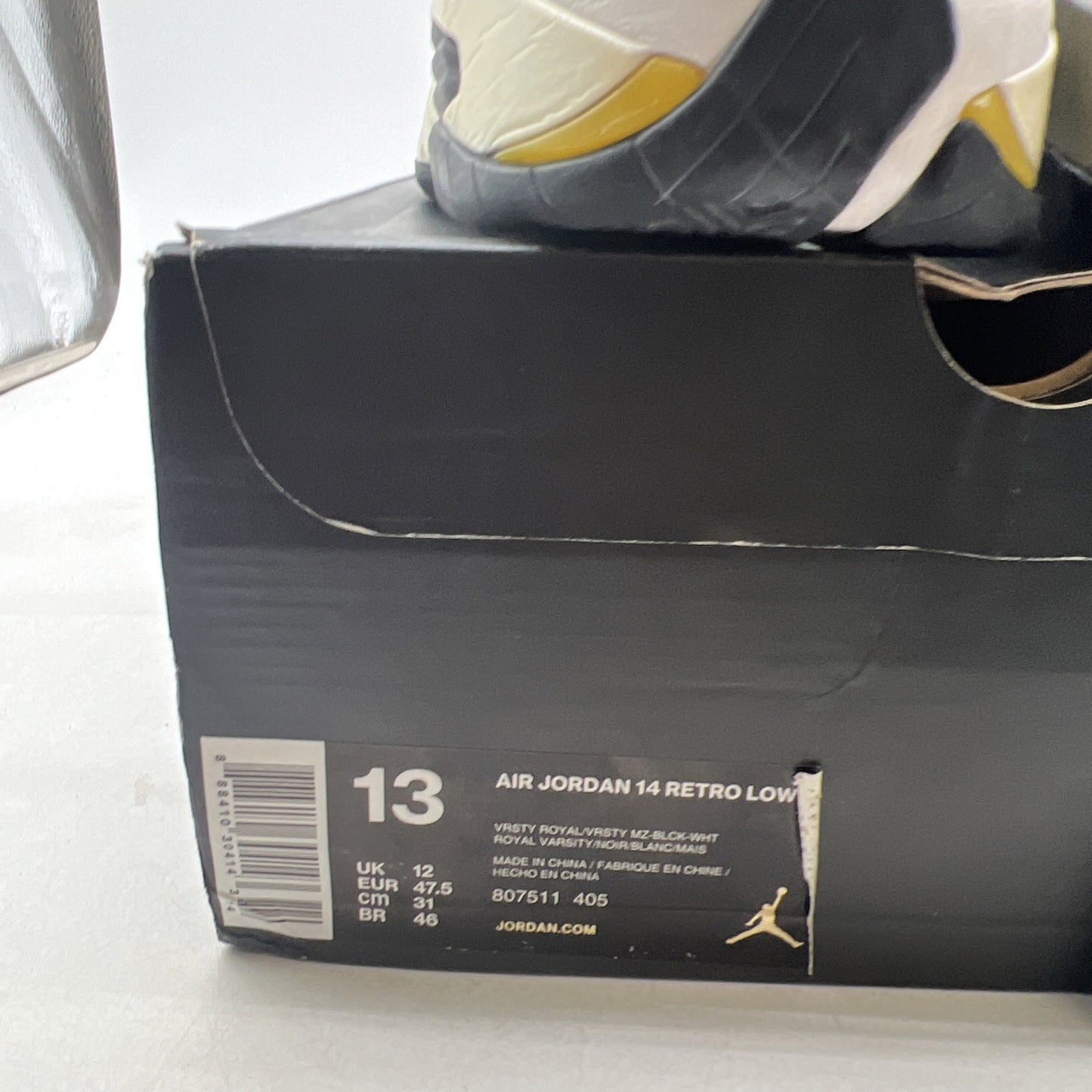 Size 13 - Air Jordan 14 Retro 2015 Low Laney (807511-405)