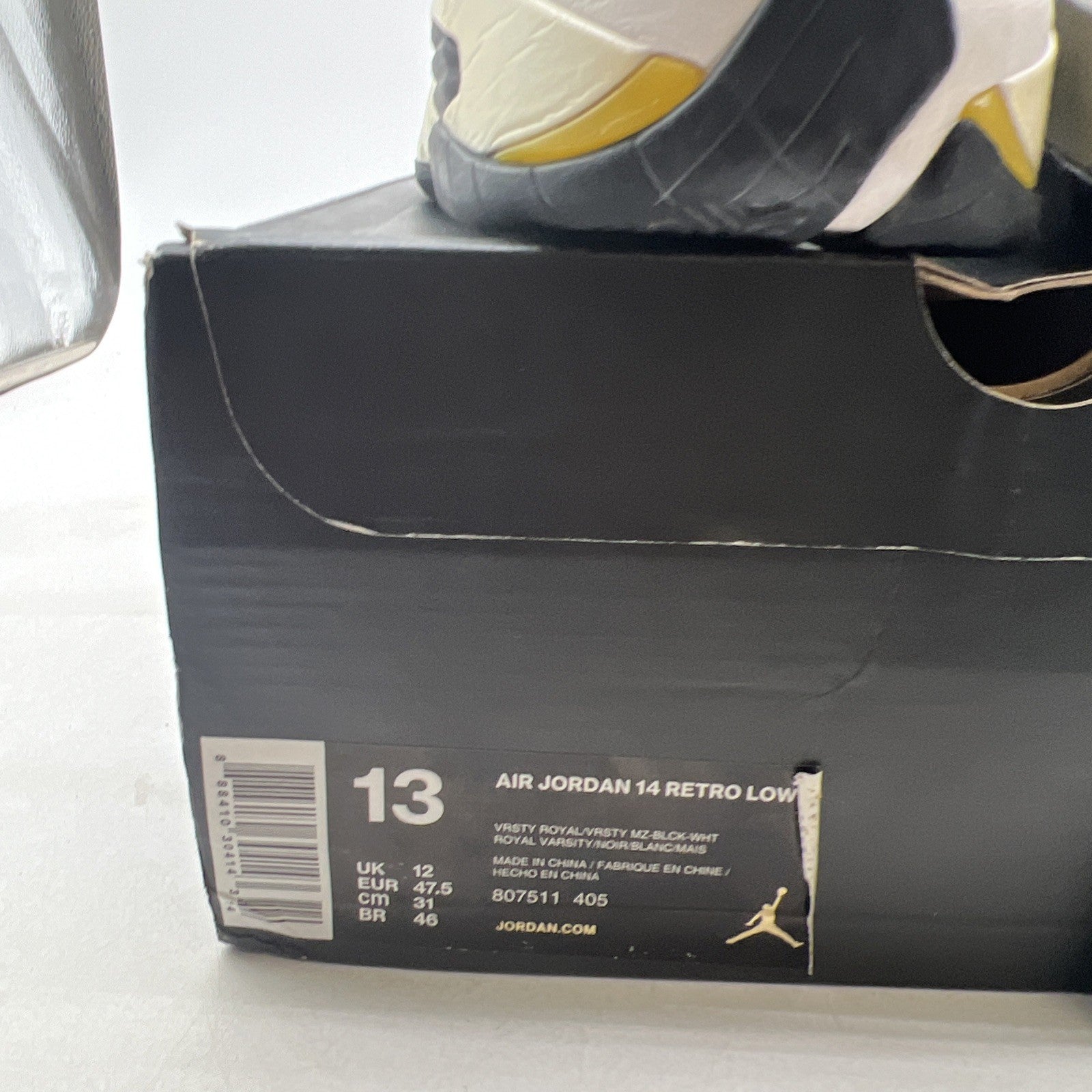 Size 13 - Air Jordan 14 Retro 2015 Low Laney (807511-405)