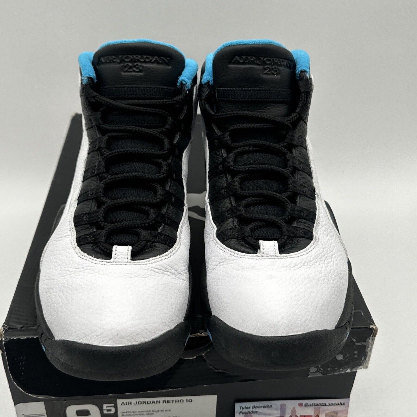 Size 9.5 - Jordan 10 Retro Powder Blue 2014 White Leather Premium Retro Classics