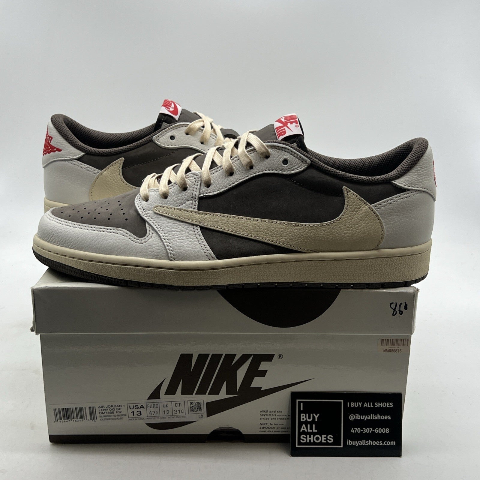 Size 13 - Air Jordan 1 Low OG x Travis Scott Reverse Mocha (DM7866-162)