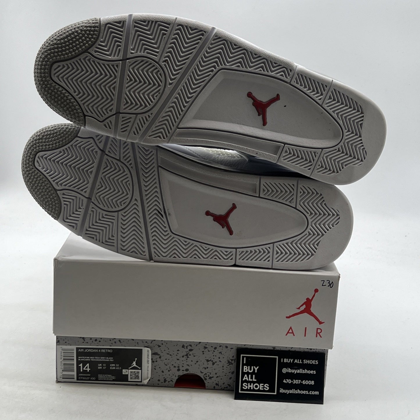 Size 14 - Air Jordan 4 Retro Mid White Oreo (CT8527-100)