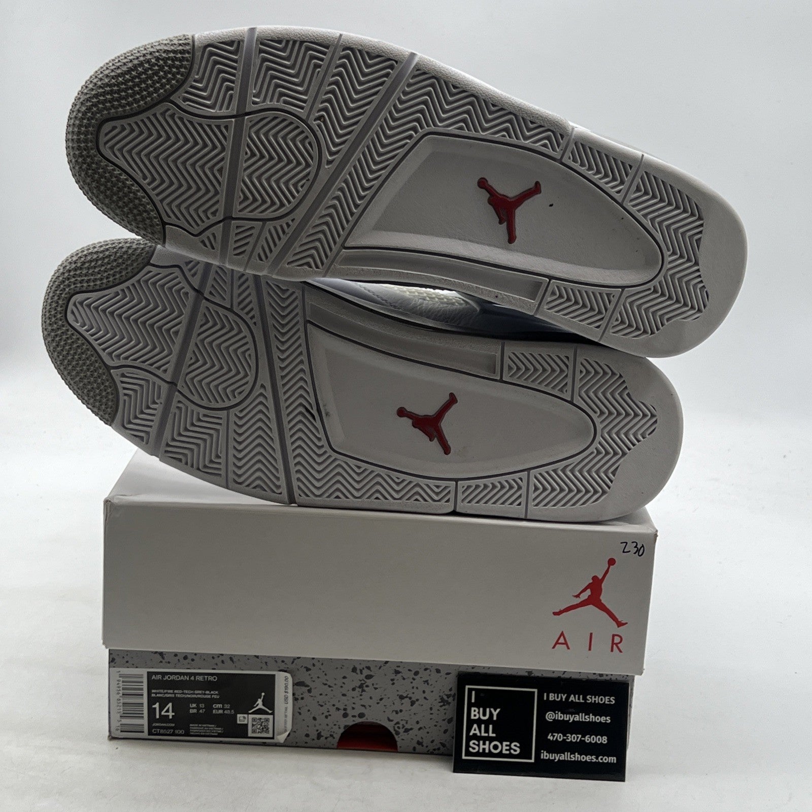 Size 14 - Air Jordan 4 Retro Mid White Oreo (CT8527-100)