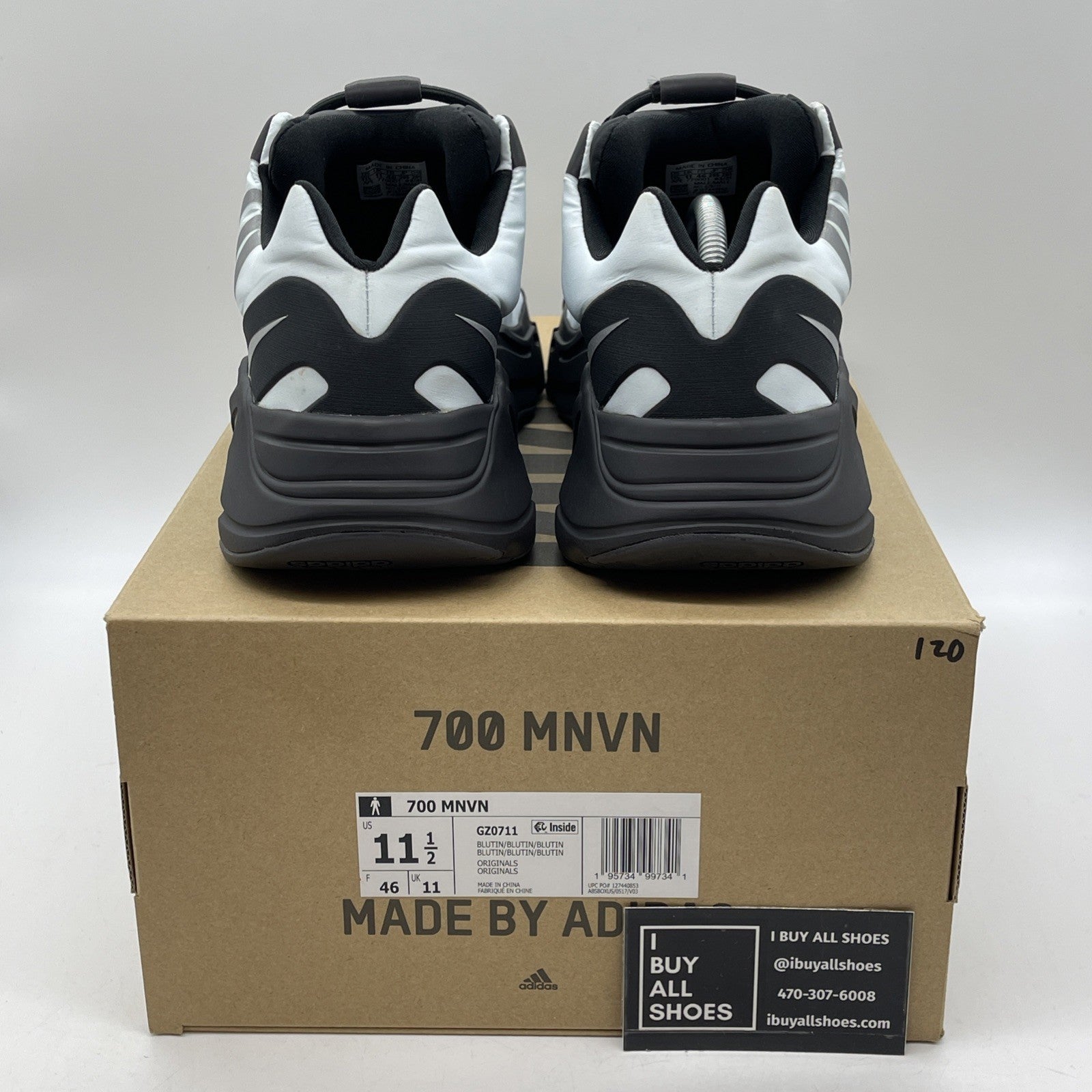 Size 10.5 - adidas Yeezy Boost 700 MNVN Blue Tint Black (GZ0711)