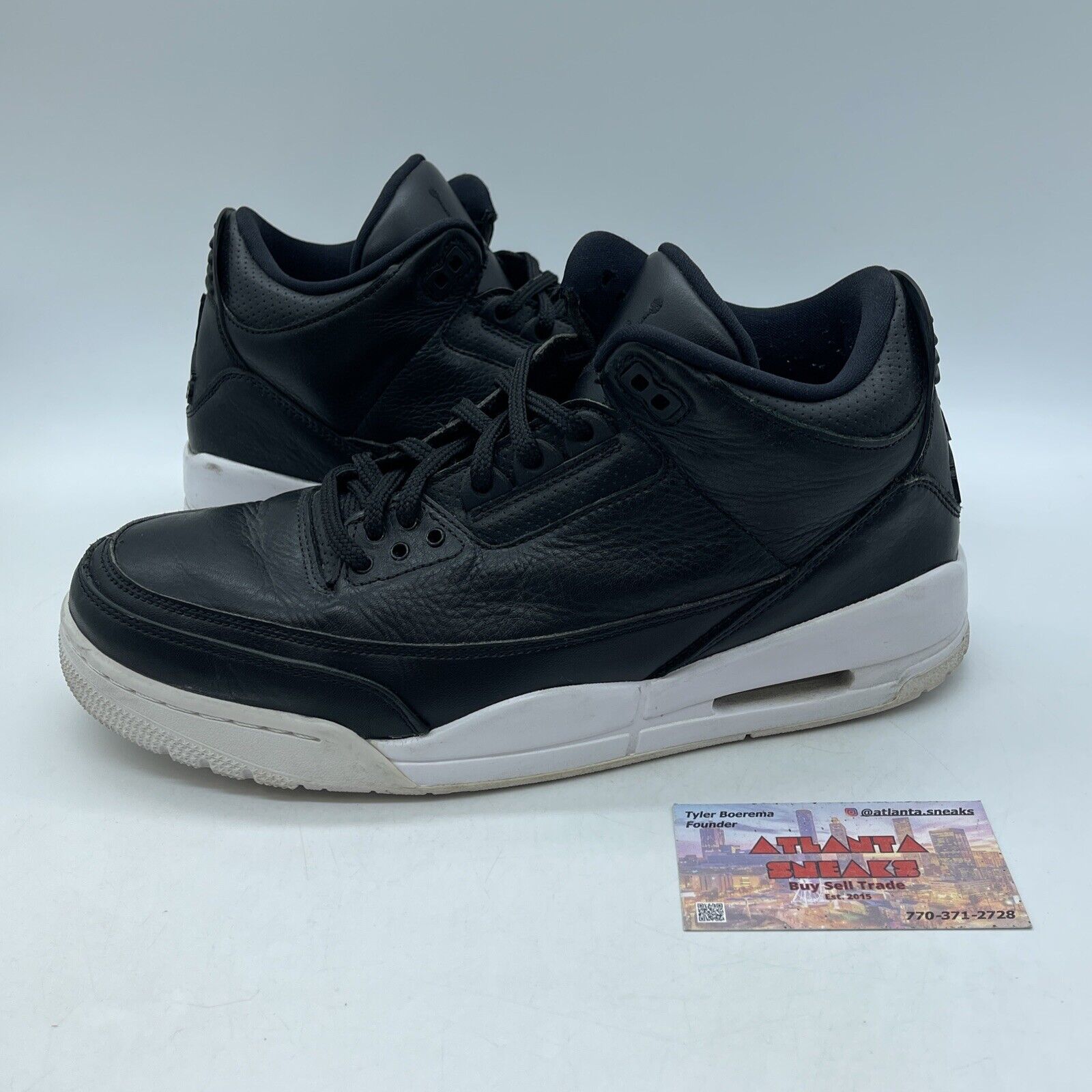 Size 10 - Air Jordan 3 Retro Cyber Monday White Black Leather (136064-020)