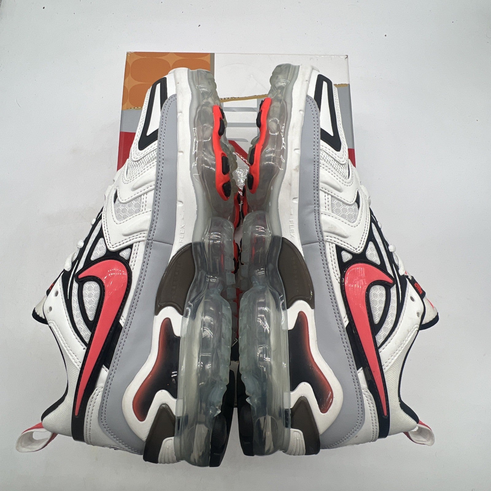Size 10.5 - Nike Air VaporMax EVO Summit White Bright Crimson (CZ1924-100)