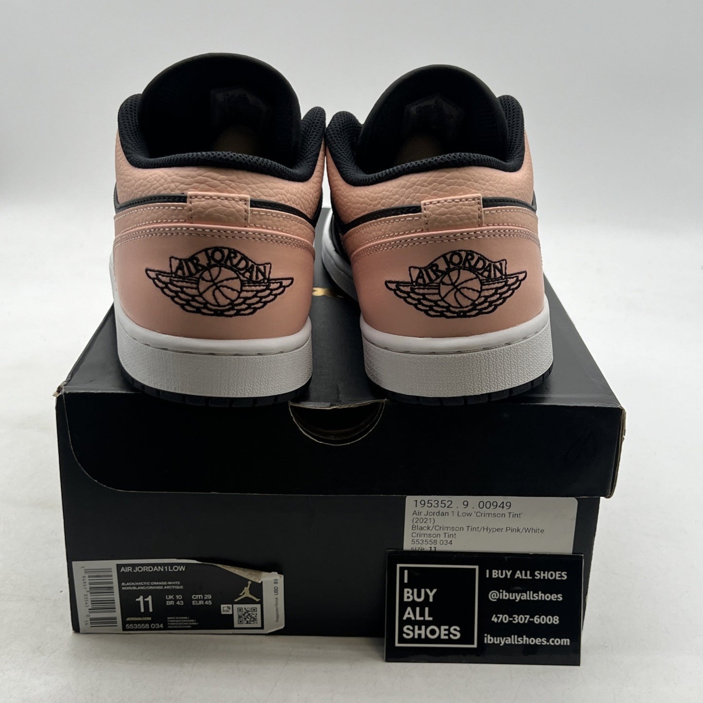 Size 11 - Air Jordan 1 Low Crimson Tint (553558-034)