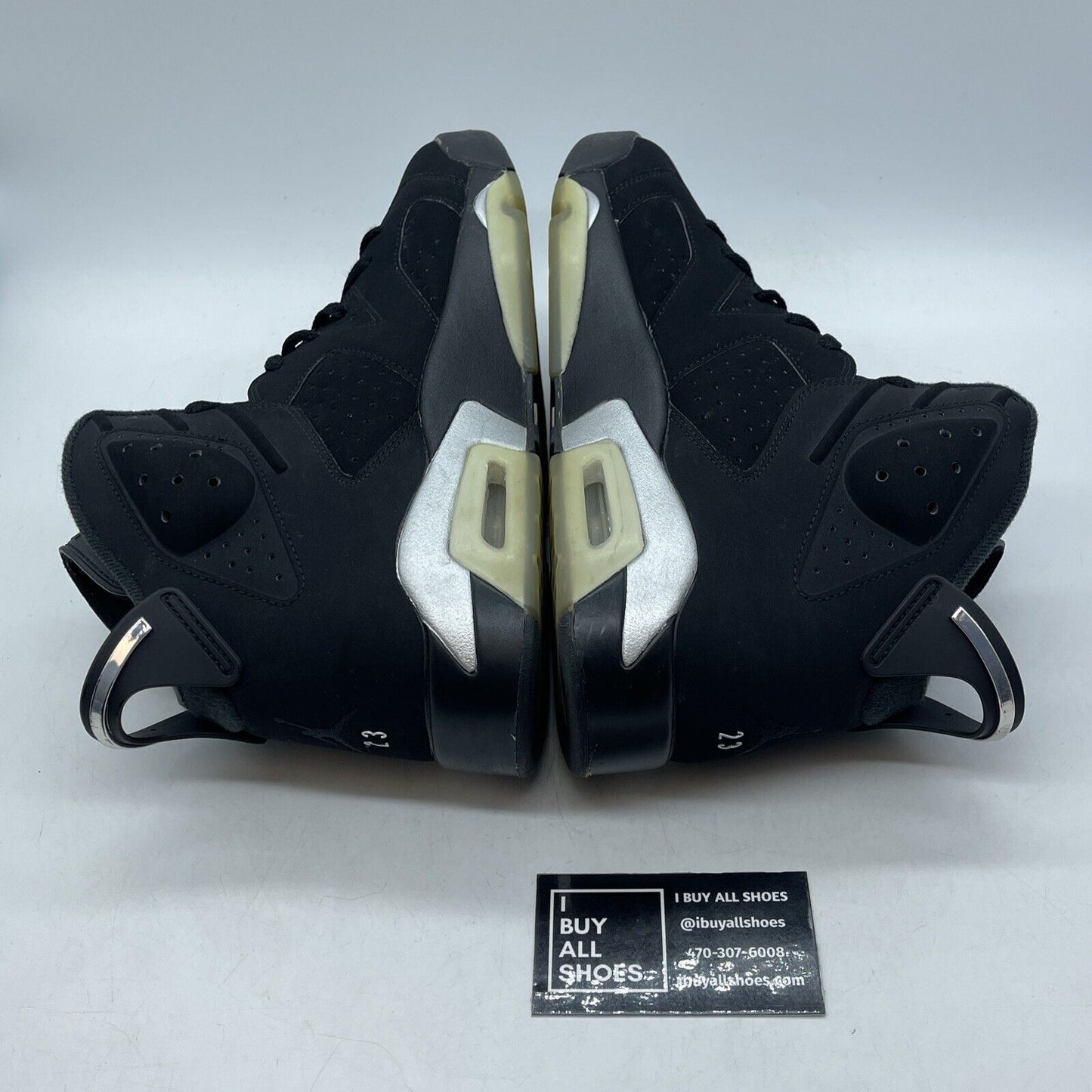 Size 10.5 - Jordan 6 Retro Mid Chrome Black Silver Suede (DX2836-001)