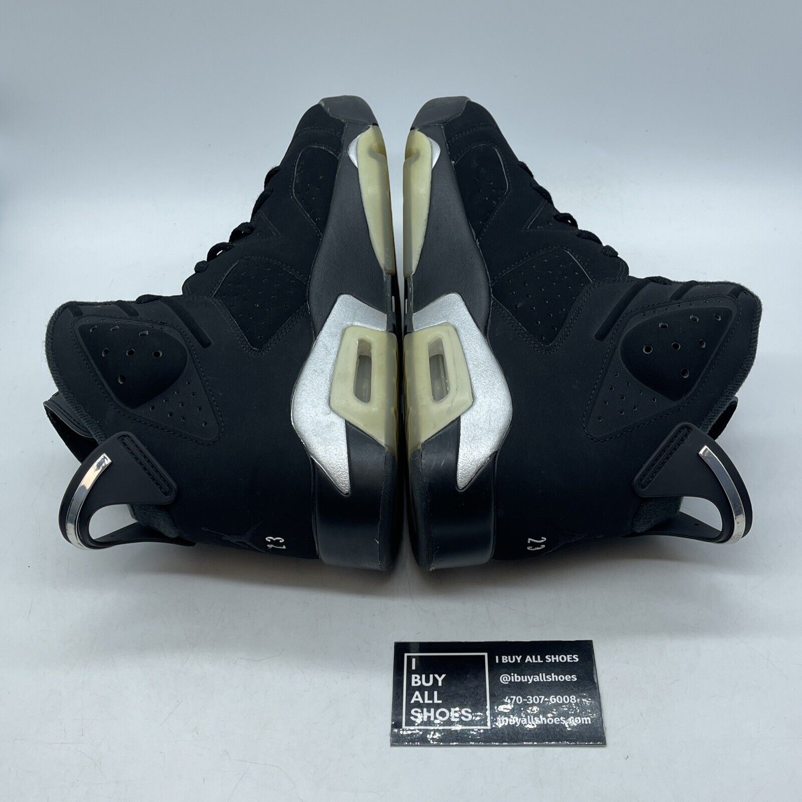 Size 10.5 - Jordan 6 Retro Mid Chrome Black Silver Suede (DX2836-001)