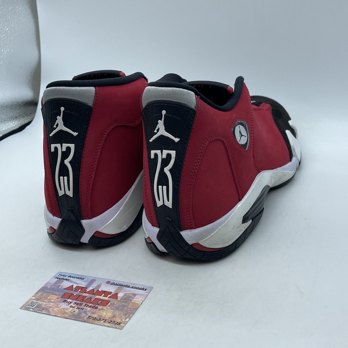 Size 10 - Air Jordan 14 Retro Gym Red Black Suede White (487471-006)