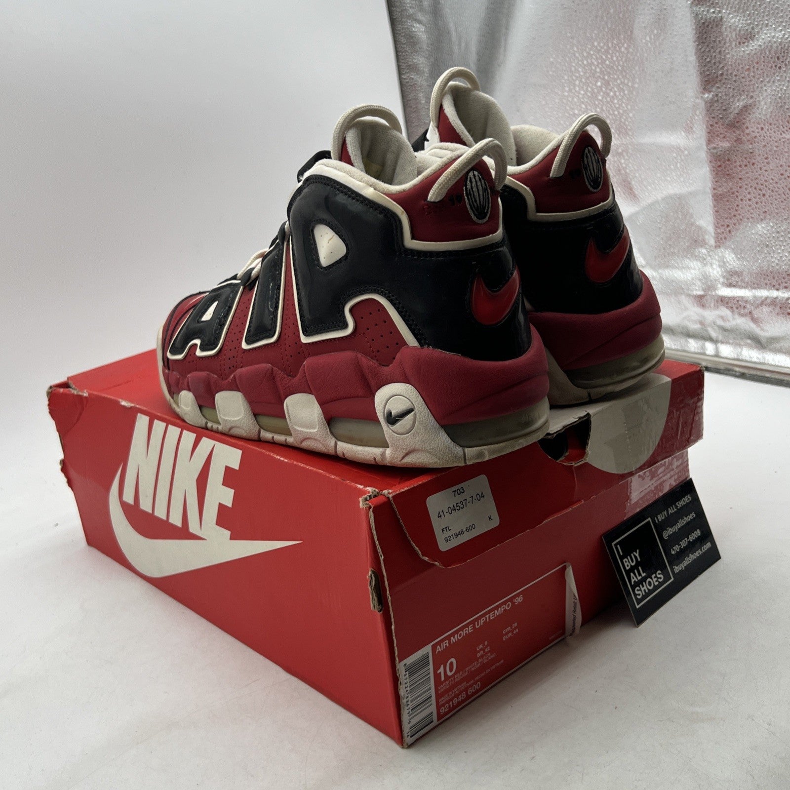 Size 10 - Nike Air More Uptempo Bulls 2017 (921948-600)